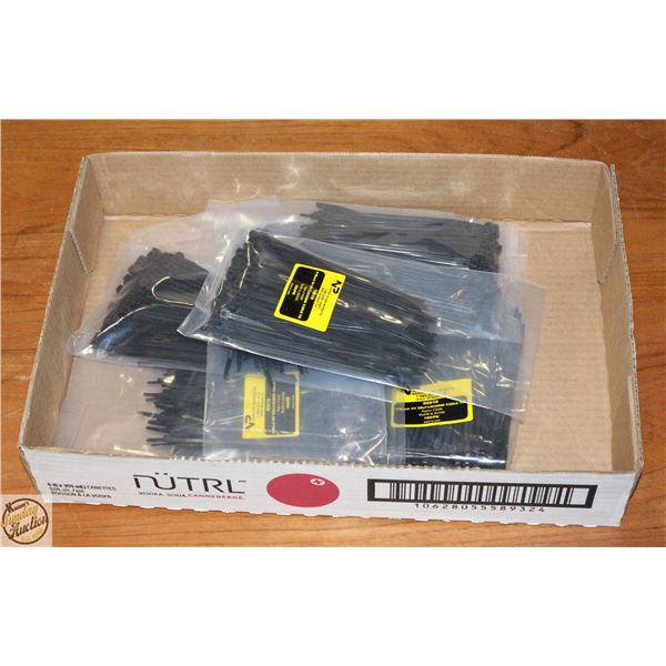 7 X 100 UV SELF LOCKING ZIP TIES 700 TOTAL