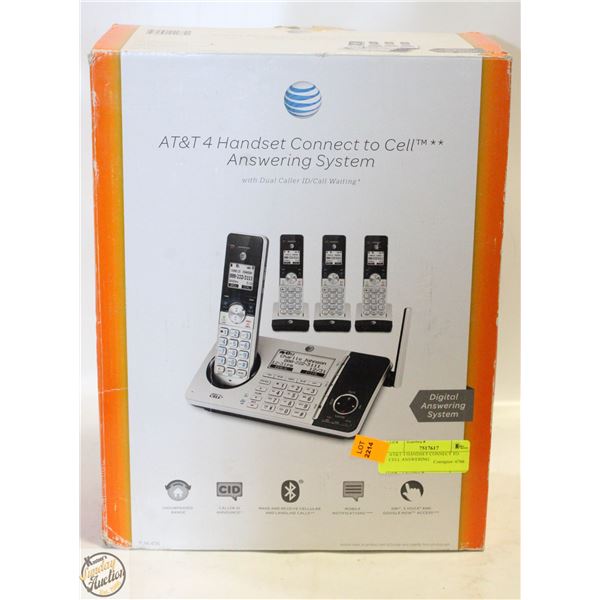 AT&T 4 HANDSET CONNECT TO CELL ANSWERING