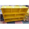 Image 1 : YELLOW STORAGE DISPLAY SHELF 4FTX1FTX3FT HIGH