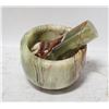 Image 1 : ONYX 3" PESTLE AND MORTAR SET HAND CARVED