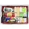 Image 1 : FLAT OF NEW PAINTING SUPPLIES PLUS HOUSEHOLD