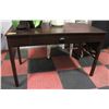 Image 1 : WOODEN DESK DARK BROWN COLOURED