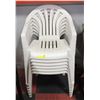 Image 1 : LOT OF OUTSIDE STACKABLE LAWN CHAIRS