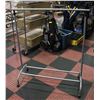 Image 1 : CLOTHING RACK ON CASTORS 42" WIDE EXTENDS TO 65"H
