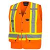 Image 1 : NEW PIONEER SURVEYORS SAFETY VEST HI VIS ORANGE