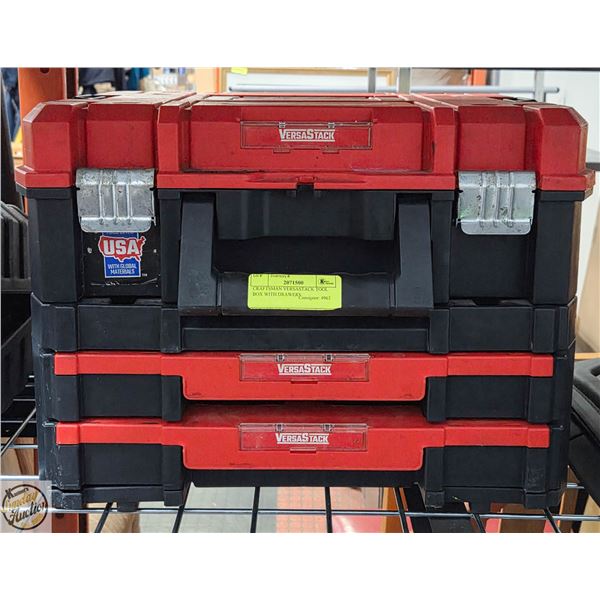 CRAFTSMAN VERSASTACK TOOL BOX WITH DRAWERS