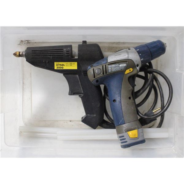 SHOP HOT GLUE GUN WITH REFILLS +