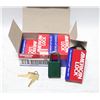 Image 1 : 6 GREEN COLORED AMERICAN LOCKS