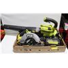 Image 1 : RYOBI SAW, BLOWER, & BATTERY LOT