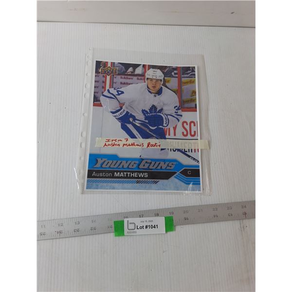 Austin Matthew's Rookie- 8" x 10"- Cannot Guarantee Authenticity