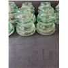 Image 4 : (10) Green Insulator- 4" x 3.5"- Has Chips