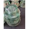 Image 6 : (10) Green Insulator- 4" x 3.5"- Has Chips