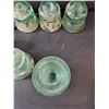 Image 7 : (10) Green Insulator- 4" x 3.5"- Has Chips