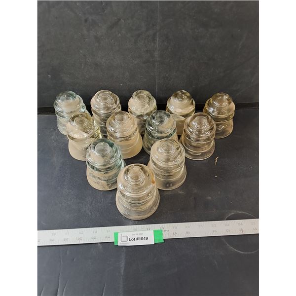 (12) Clear Insulator- Has Chips- 4" x 3.5"