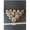 Image 1 : (12) Clear Insulator- Has Chips- 4" x 3.5"