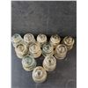 Image 2 : (12) Clear Insulator- Has Chips- 4" x 3.5"