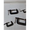 Image 4 : (8) C-Clamp- 3" & 2"