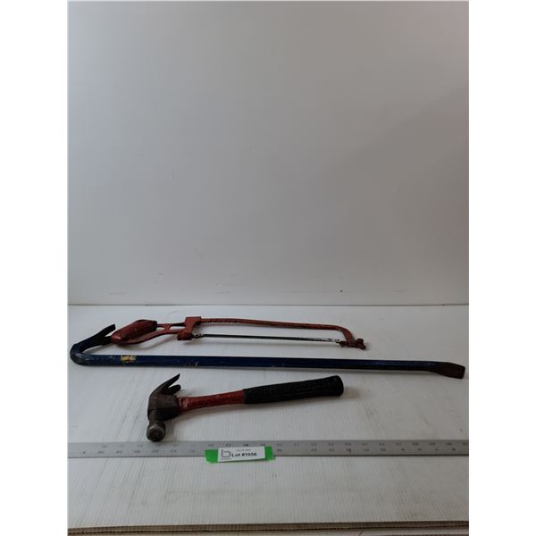 Crowbar, Hammer & Hand Saw