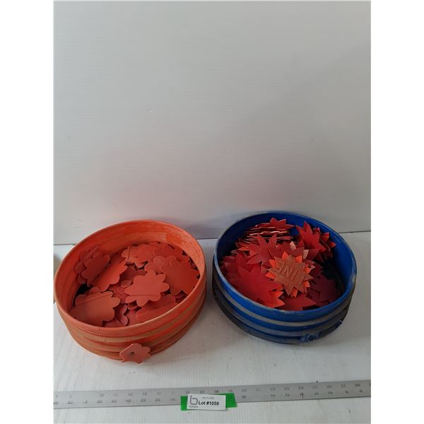 Plastic Flower Cut Outs