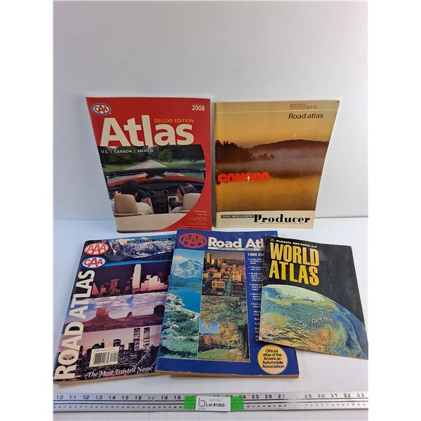 AAA Road Atlases - World Atlas, Canada-US-Mexico and The Western Producer