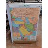 Image 1 : Denoyer Geppert Series Map of the Middle East 72" x 46"  -  PICK UP
