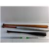 Image 1 : (3) 34" Wooden and Metal Baseball Bats