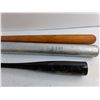 Image 2 : (3) 34" Wooden and Metal Baseball Bats