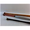 Image 3 : (3) 34" Wooden and Metal Baseball Bats