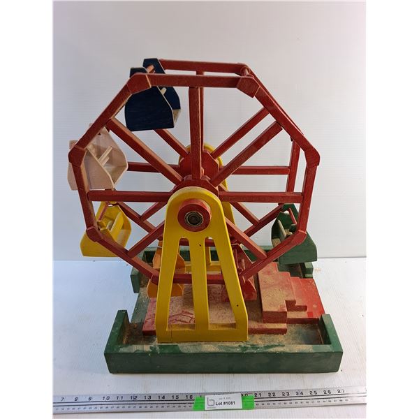 Wooden Ferris Wheel Decor 22" x 17" - Pickup Preferred