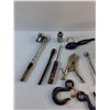 Image 2 : Hooks, Vise Grips, Metric Sockets, Ratchet Wrenches, Metal Bowl and Pliers