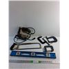 Image 1 : Porter Cable Jig Saw, Hand Saw, C Clamps and Carpenters Level - As Is