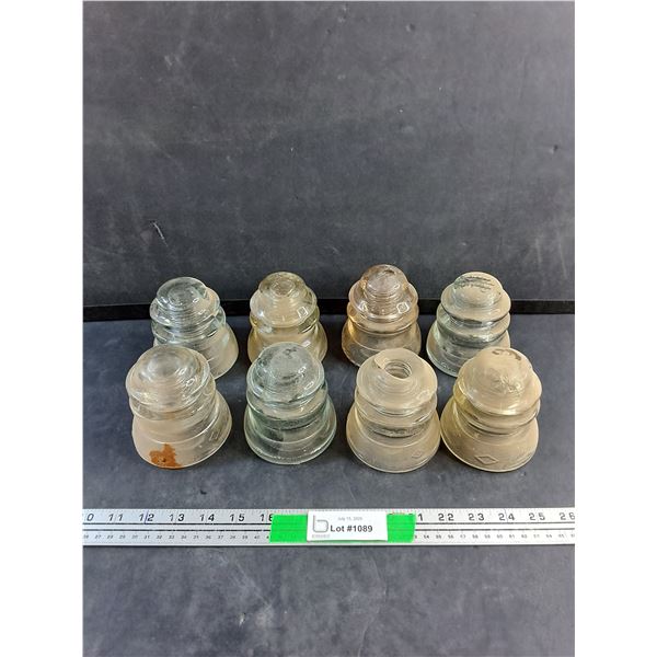 (8) Glass Insulators