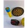 Image 4 : Darts Board, Water Gun, Easton Baseball Glove and Volleyball