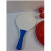 Image 3 : Ping Pong Racket, (2) Frisbees and Weighted Balls for Ladder Ball