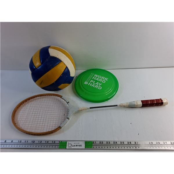Volleyball, Frisbee and Tennis Racket - Pickup Preferred