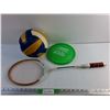 Image 1 : Volleyball, Frisbee and Tennis Racket - Pickup Preferred