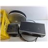Image 4 : Mission Speakers/Audio System, (2) Sony Speaker Bases and Milk Crate - As Is -  PICK UP