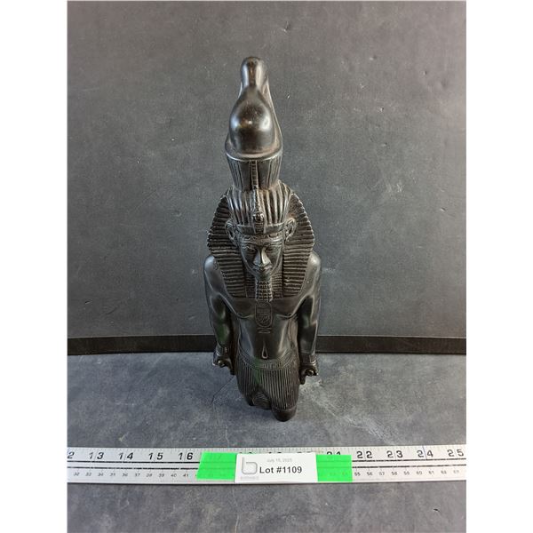 13" Black Stone Egyptian Pharaoh Home Decor/Idol