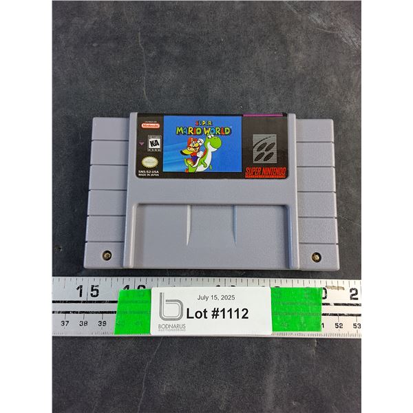 Super Nintendo Super Mario World Game Cartridge - As Is, Authenticity Not Guaranteed