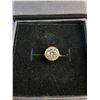 Image 2 : ^New 14K Gold Plated 1.0ct Simulated Diamond Halo Ring - Size 6, Authenticity Not Guaranteed