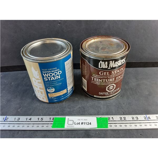 Water Based Wood Stain and Oil Based Gel Stain - Sealed-Cannot Ship