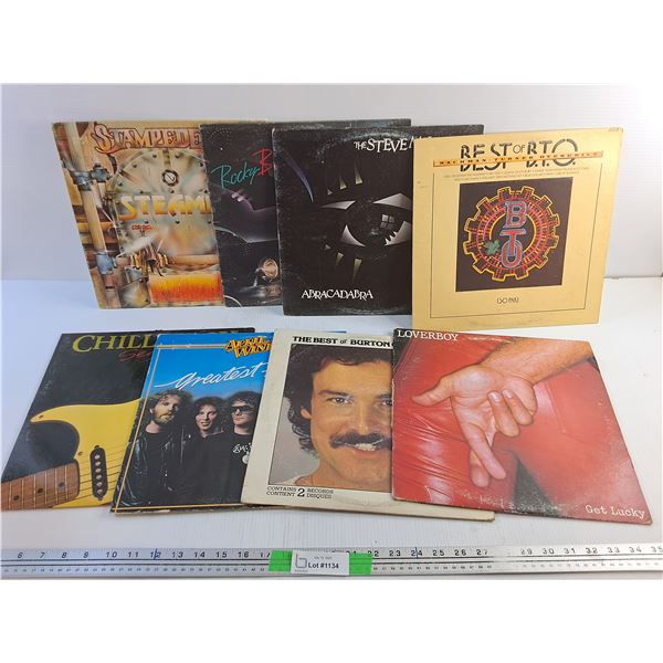 Various Vinyl Records - Burton Cummings,  Loverboy and The Steve Miller Band