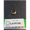 Image 1 : Brass Ring with Diamond - Size 9, Authenticity Not Guaranteed