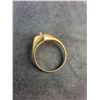 Image 3 : Brass Ring with Diamond - Size 9, Authenticity Not Guaranteed