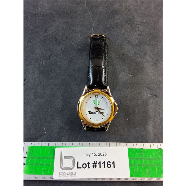 Taco Time Quartz Watch with Black Band - Works