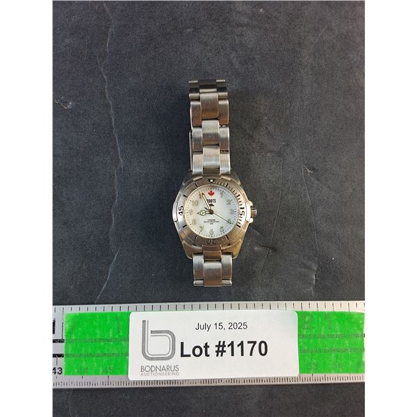 Roots Stainless Steel Quartz Watch - Tested