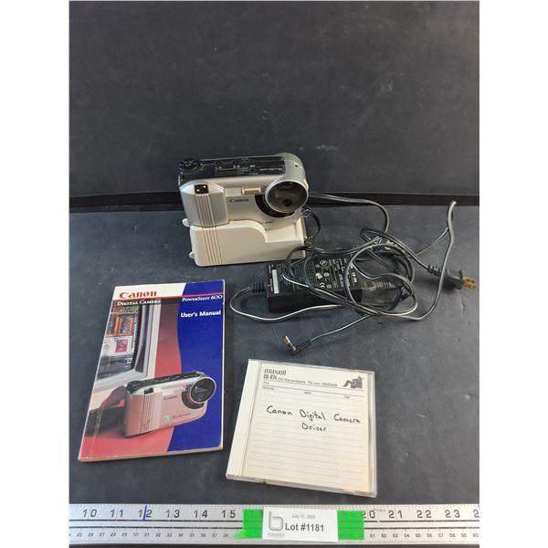 Canon PowerShot 600 Digital Camera and Accessories - As Is