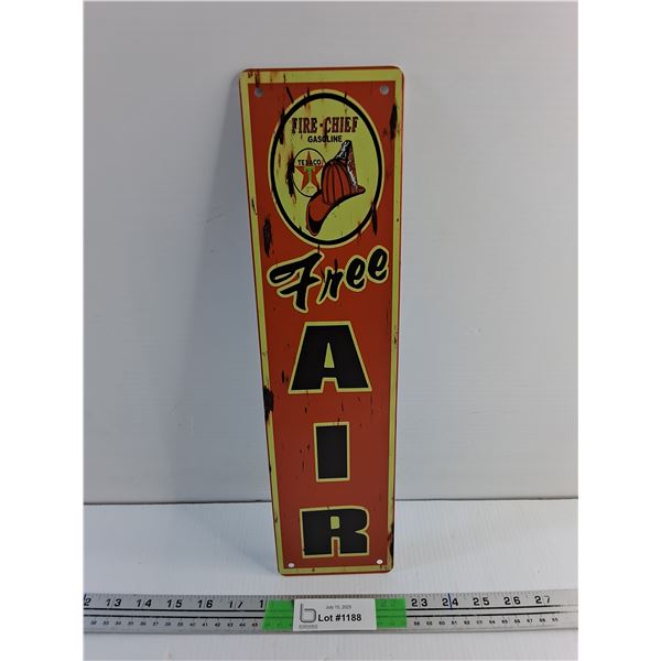 Texaco Free Air Sign 16" x 4"