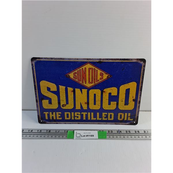 Sunoco Wall Sign 12" x 8"