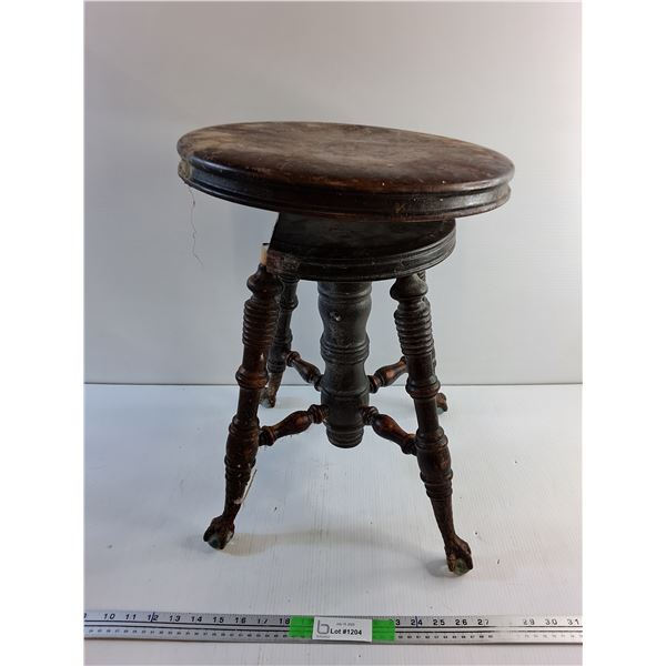 Antique Piano Stool - As Is, Needs Repair, PICK UP   20" x 14"